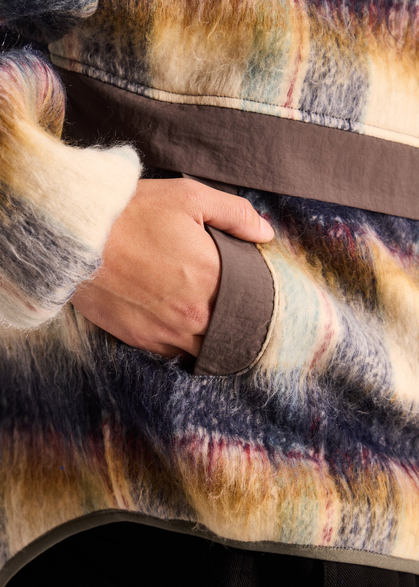 Technicolor Static Polar Fleece Anorak