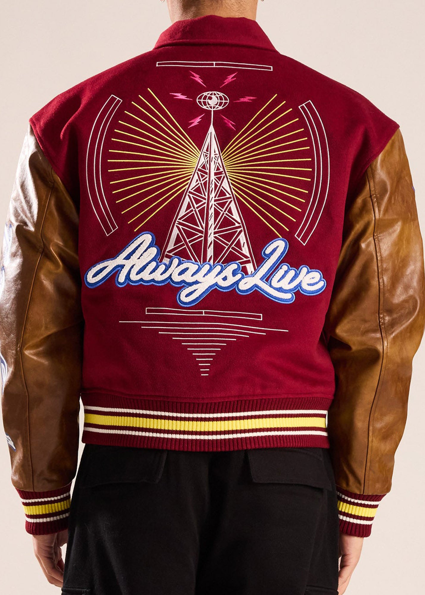 Always Live Varsity Jacket